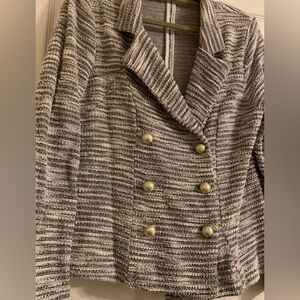 Grey tweed jacket coat XL